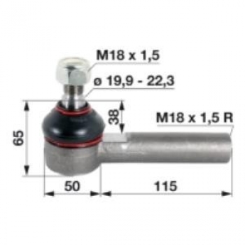 Kugelgelenk f. John Deere, Claas Renault, Carraro Axle 350643,  6005018332